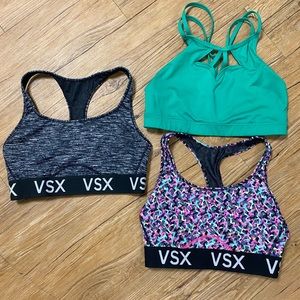 Lot of 3 Victoria’s Secret Sports Bras M